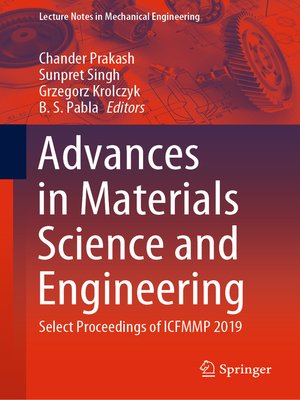 cover image of Advances in Materials Science and Engineering